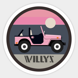 PInk sideview Sticker